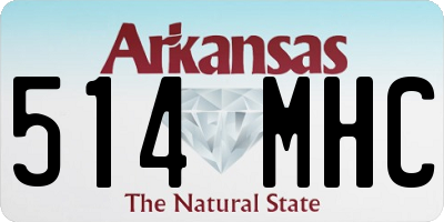 AR license plate 514MHC