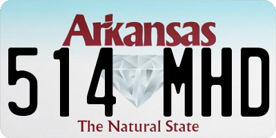 AR license plate 514MHD