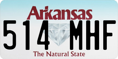 AR license plate 514MHF