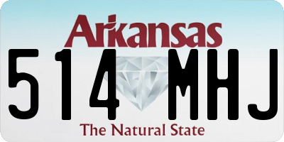 AR license plate 514MHJ