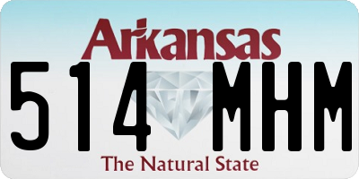 AR license plate 514MHM