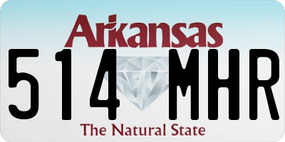 AR license plate 514MHR