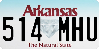 AR license plate 514MHU