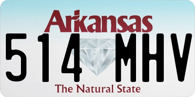 AR license plate 514MHV