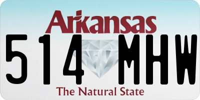 AR license plate 514MHW