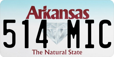 AR license plate 514MIC