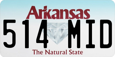 AR license plate 514MID