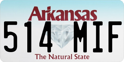 AR license plate 514MIF