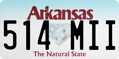 AR license plate 514MII