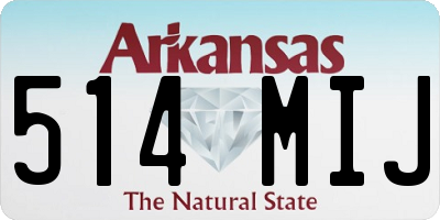 AR license plate 514MIJ