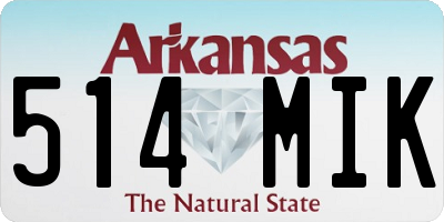 AR license plate 514MIK