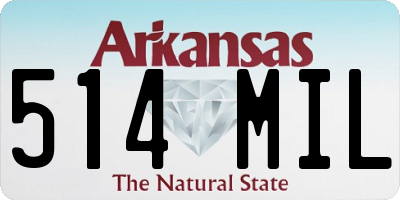 AR license plate 514MIL