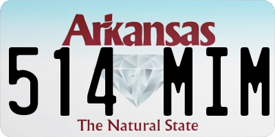 AR license plate 514MIM