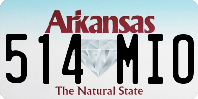 AR license plate 514MIO