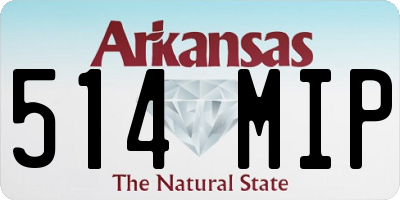 AR license plate 514MIP