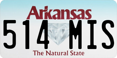 AR license plate 514MIS