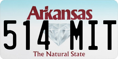 AR license plate 514MIT