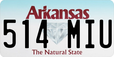 AR license plate 514MIU