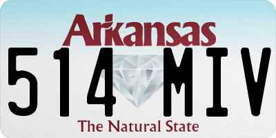 AR license plate 514MIV