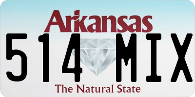 AR license plate 514MIX
