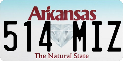 AR license plate 514MIZ