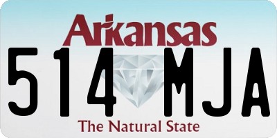 AR license plate 514MJA