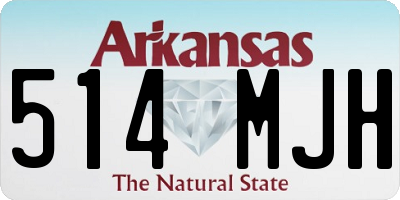 AR license plate 514MJH