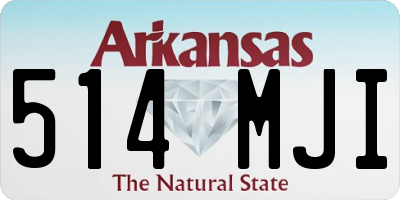 AR license plate 514MJI
