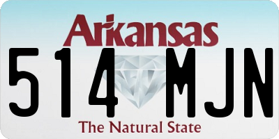 AR license plate 514MJN