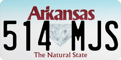 AR license plate 514MJS