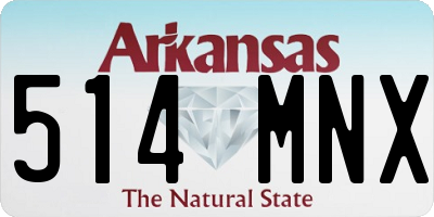 AR license plate 514MNX
