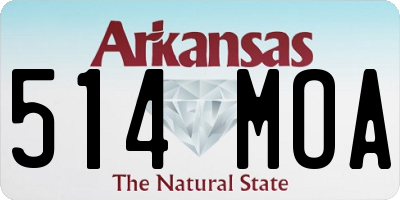 AR license plate 514MOA