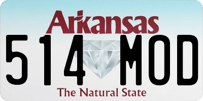 AR license plate 514MOD