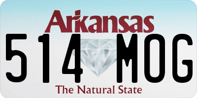 AR license plate 514MOG