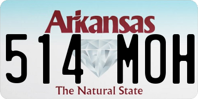 AR license plate 514MOH