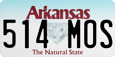 AR license plate 514MOS