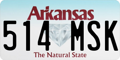 AR license plate 514MSK
