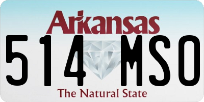 AR license plate 514MSO