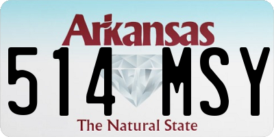 AR license plate 514MSY