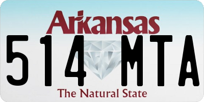 AR license plate 514MTA