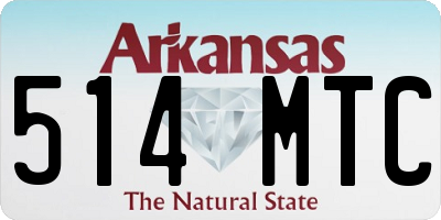 AR license plate 514MTC