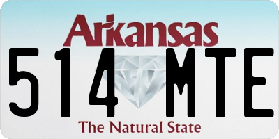 AR license plate 514MTE