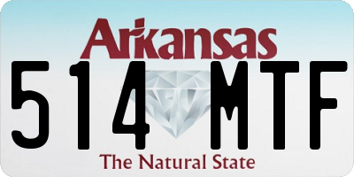 AR license plate 514MTF