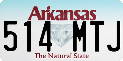 AR license plate 514MTJ