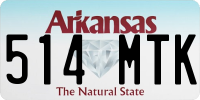 AR license plate 514MTK