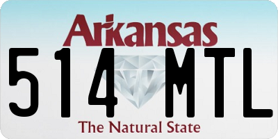 AR license plate 514MTL