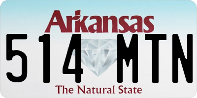 AR license plate 514MTN