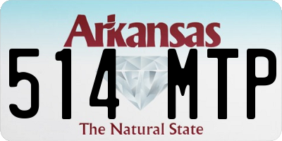 AR license plate 514MTP