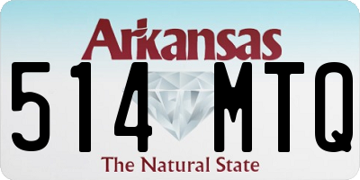 AR license plate 514MTQ