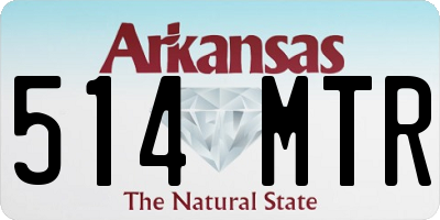 AR license plate 514MTR